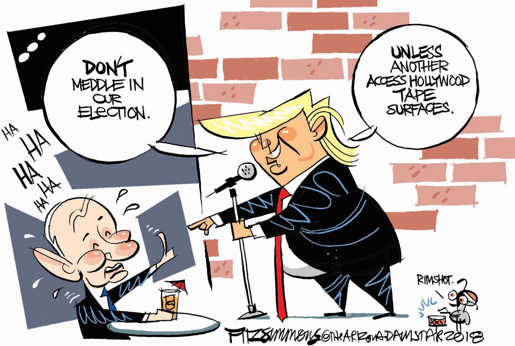 Daily Fitz Cartoon: Meddling